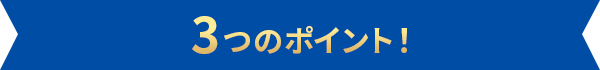 3つのポイント！